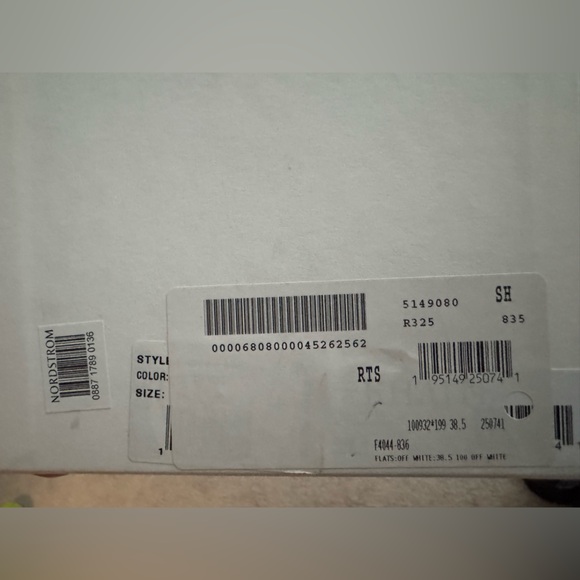 NWT/ NIB Khaite Marcy Ballet Flats- Off-White - size 38.5- US 8 - Picture 4 of 7